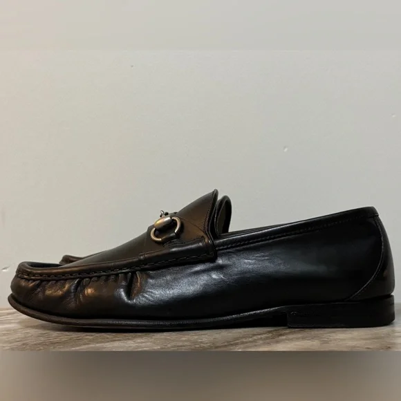 GUCCI 1953 Horsebit Leather Loafer Black 7 / 7.5 US $1100 Jordaan Brixton